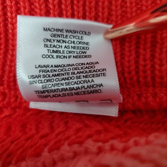 Madden NYC Shorts Women's Knit Pull On Waist Coral Knit Crochet Trim Tie Waist - Picture 10 of 10